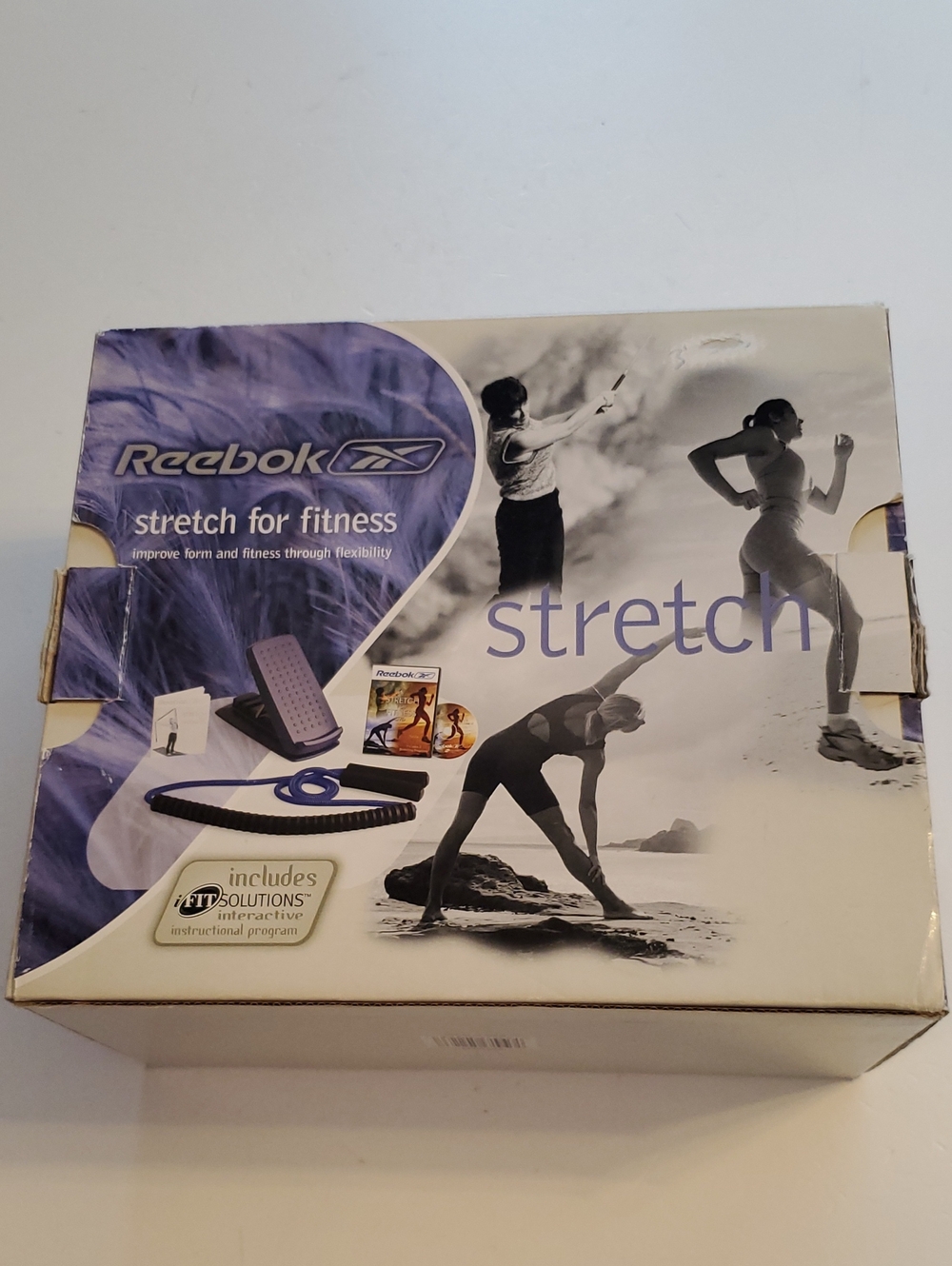 Reebok Blue and Black Stretch For Fitness Kit